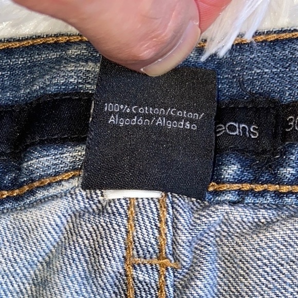 Calvin Klein Jeans Low-Rise Straight Leg Blue Jeans Size 30 - Picture 8 of 14